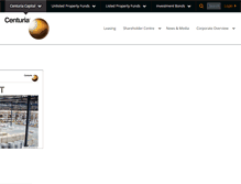 Tablet Screenshot of centuria.com.au